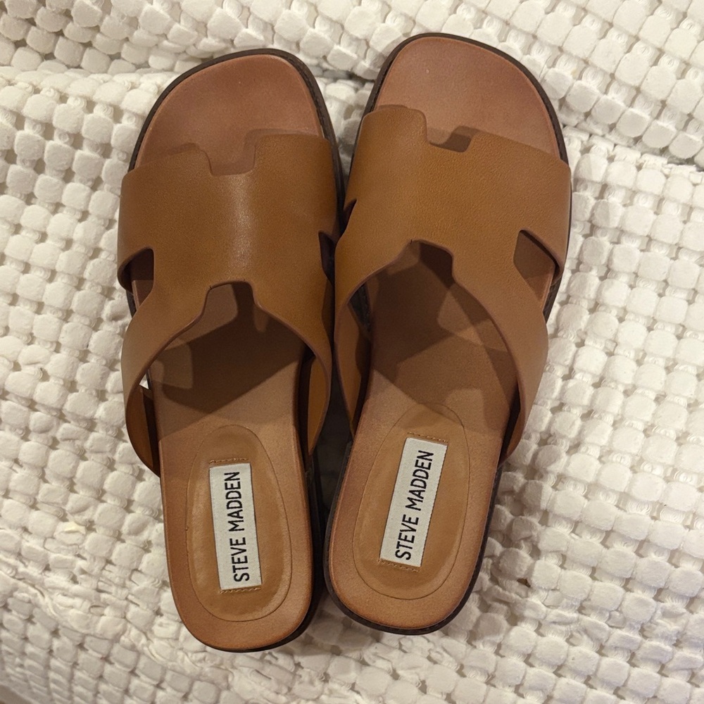 Steve Madden Women's Brown Slide Sandals
